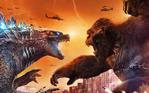 Official poster of an action sci-fi film, `Godzilla Vs Kong`  (Release - March 31, 2021)